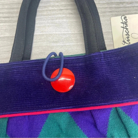 Pauline Poluschka One of a Kind Handbag Vintage Corduroy Fabric Vintage Purse - Picture 7 of 12